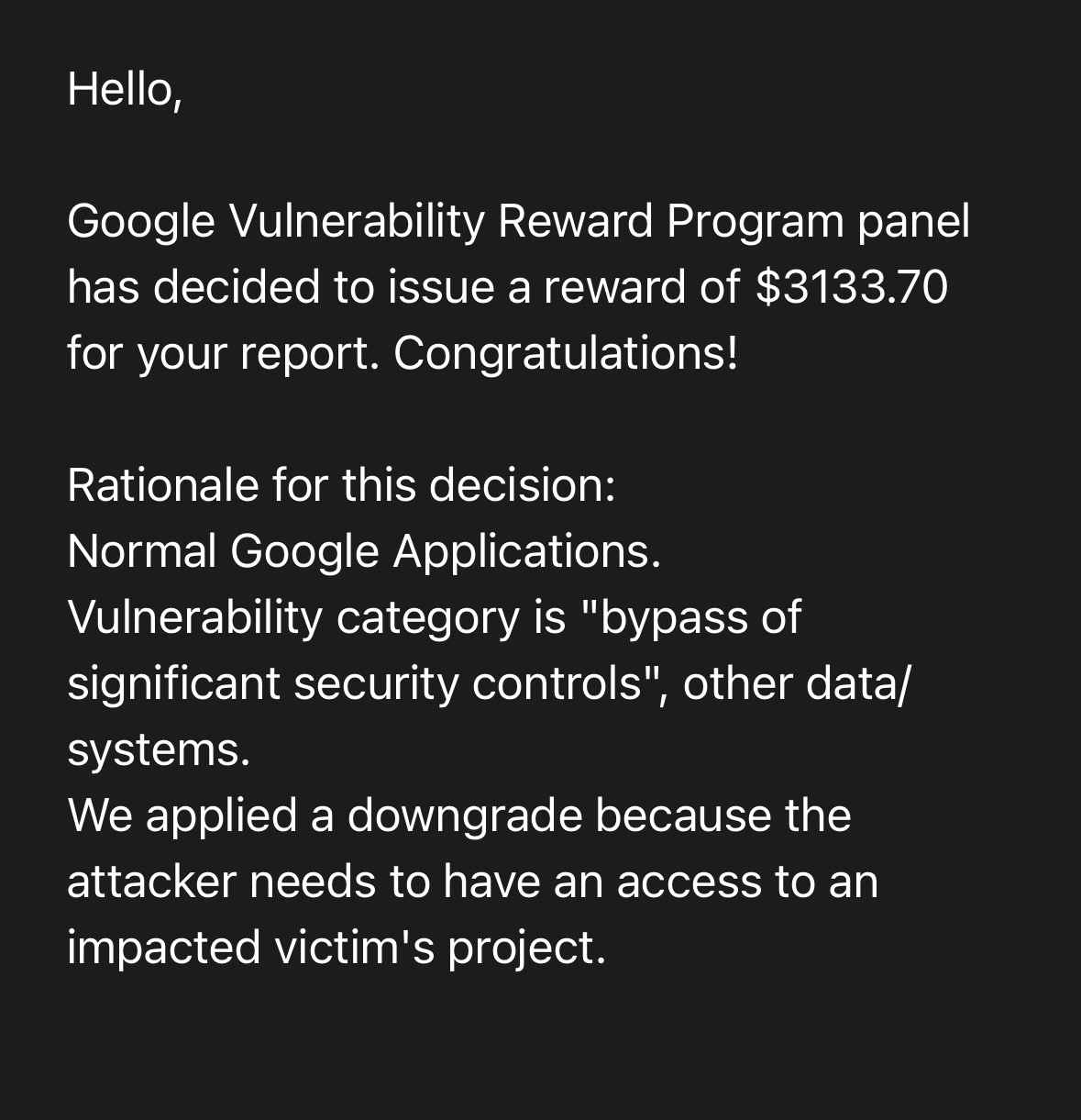 Google's reversal