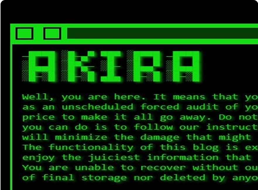 La vostra organizzazione è al sicuro dagli attacchi del ransomware Akira?