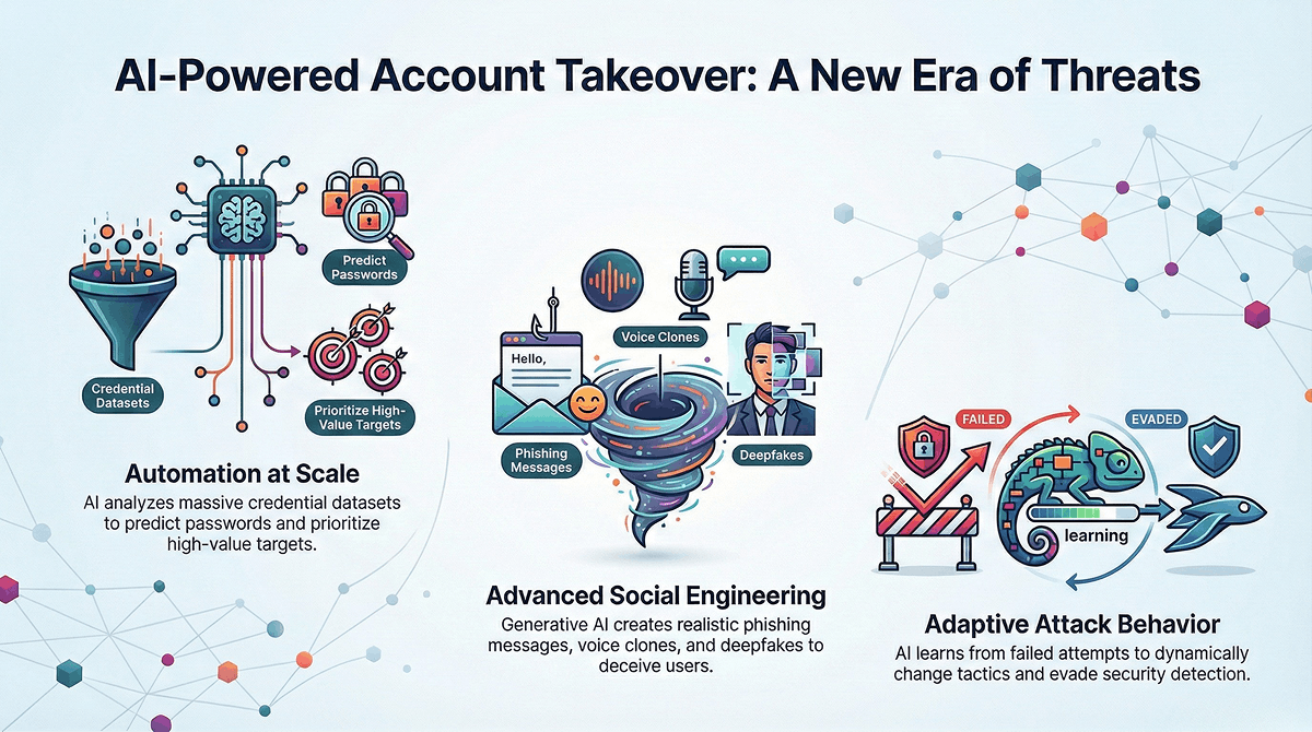 AI powered account takeover
