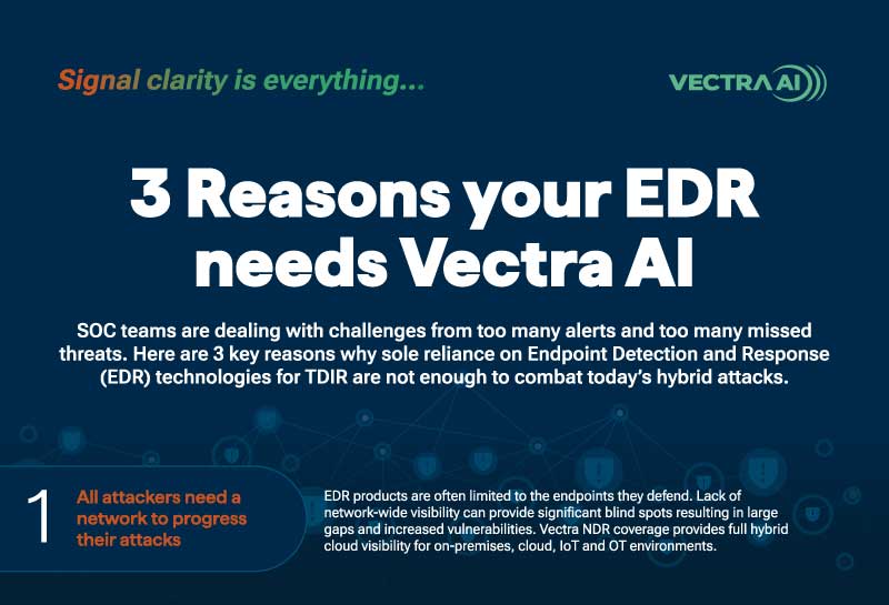 3 Reasons your EDR needs Vectra AI