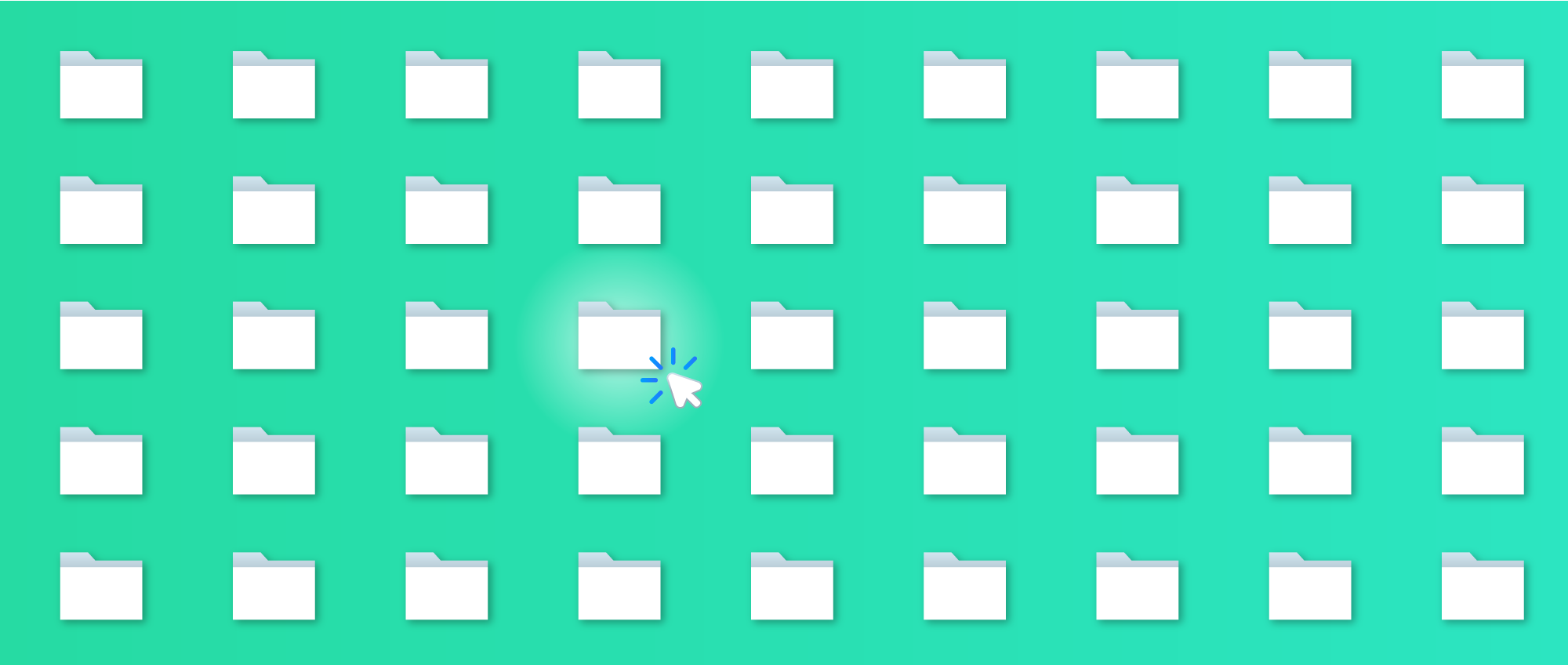 clicking on a folder