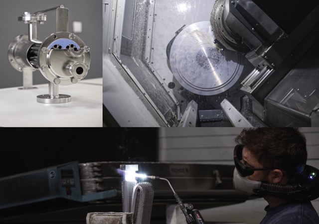 Compilation de trois photos industrielles pour SAG