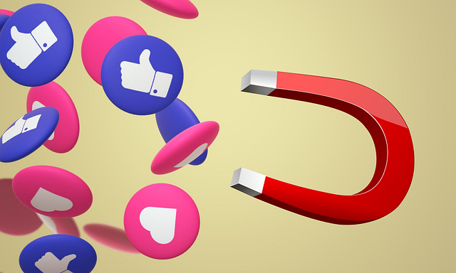 Image qui représente une attraction de likes sur les réseaux sociaux