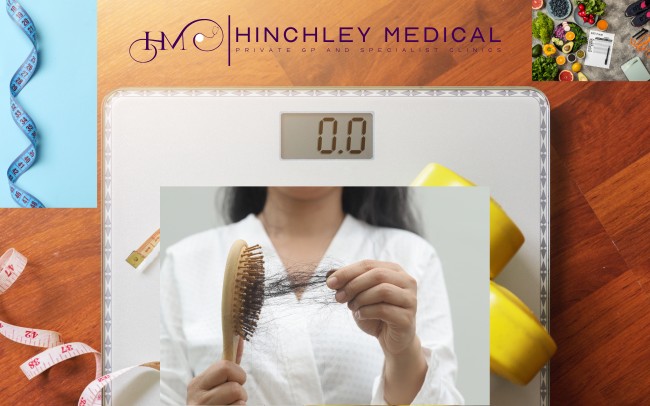 Hair loss with GLP-1s. Treatment at Hinchley Medical