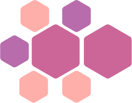 Hexagon cluster growing outward to show progress