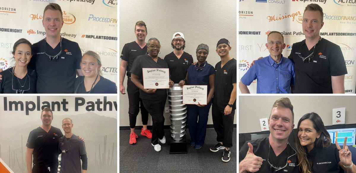 Dr. Kristopher Alpers mentoring dental professionals at Implant Pathway, demonstrating advanced implant techniques and offering guidance on full-mouth restoration procedures and All-on-4 alternatives in Scottsdale, AZ.