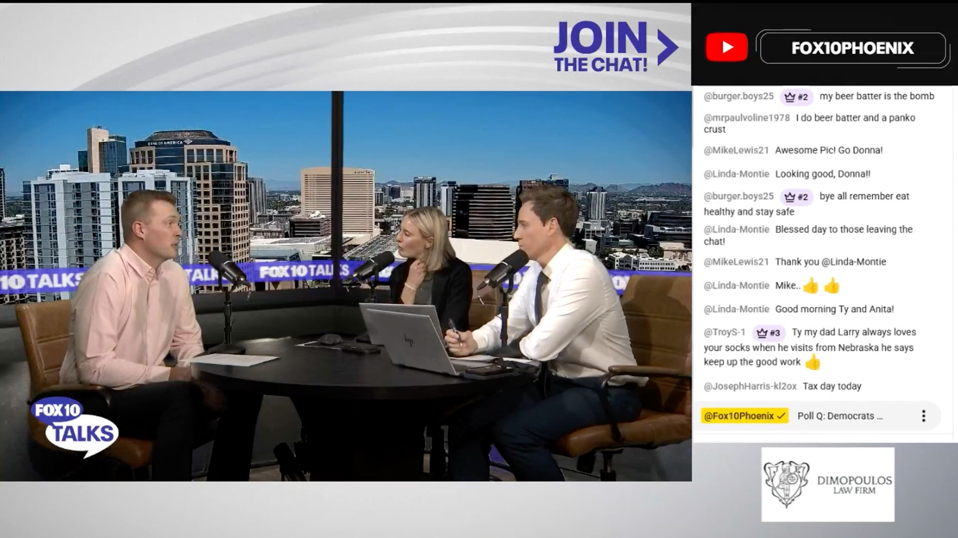 Dr. Alpers discussing oral cancer on Fox 10 Phoenix