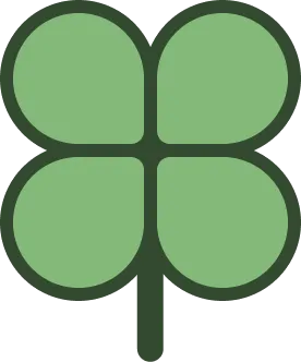 Logo, illustrasjon av ett firkløver
