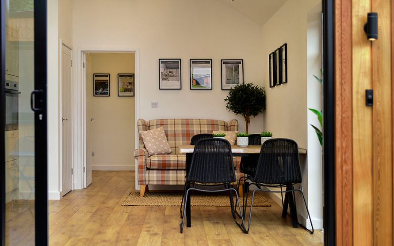self contained annexe living room