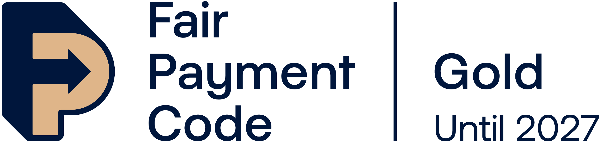 Fair Payment Code Gold Award logo