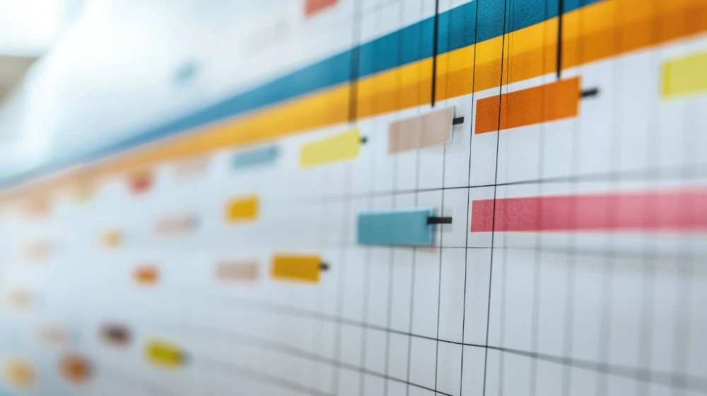 A picture of a Microsoft Project Gantt Chart