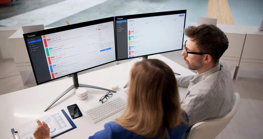 IT service management professionals reviewing service operations and support workflows