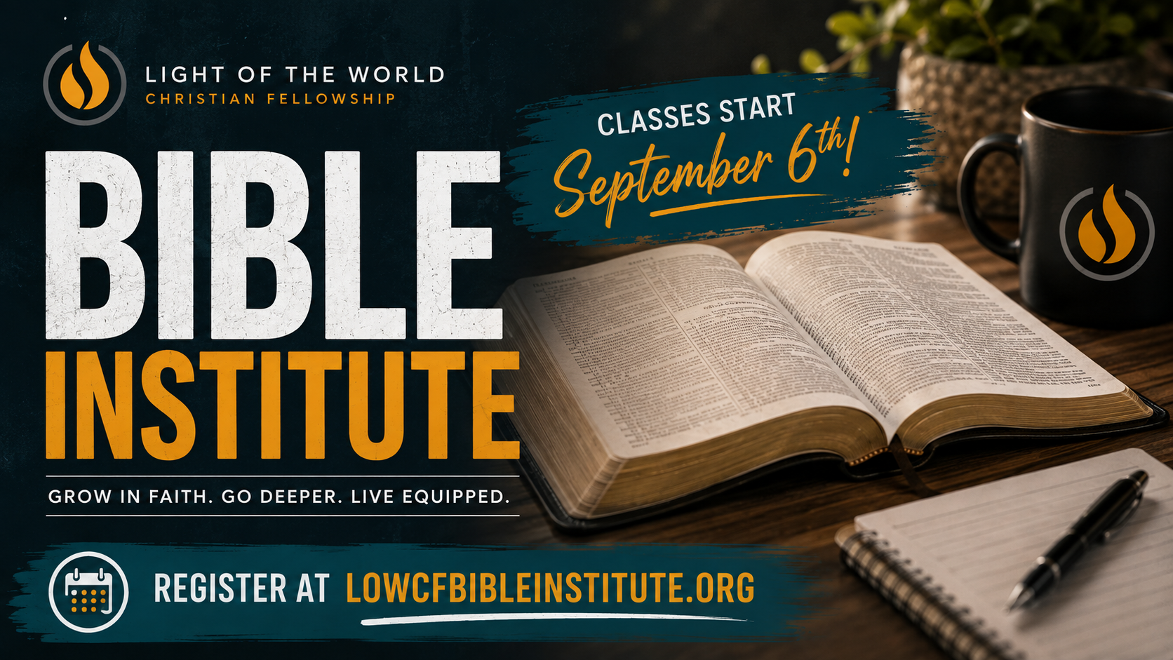 Bible Institute Fall 2026 