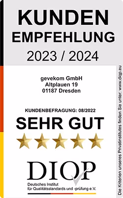 gevekom DIQP Kundenempfehlung 2024
