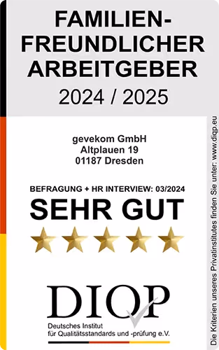DIQP Familienfreundlicher ARBEITGEBER 2024 2025