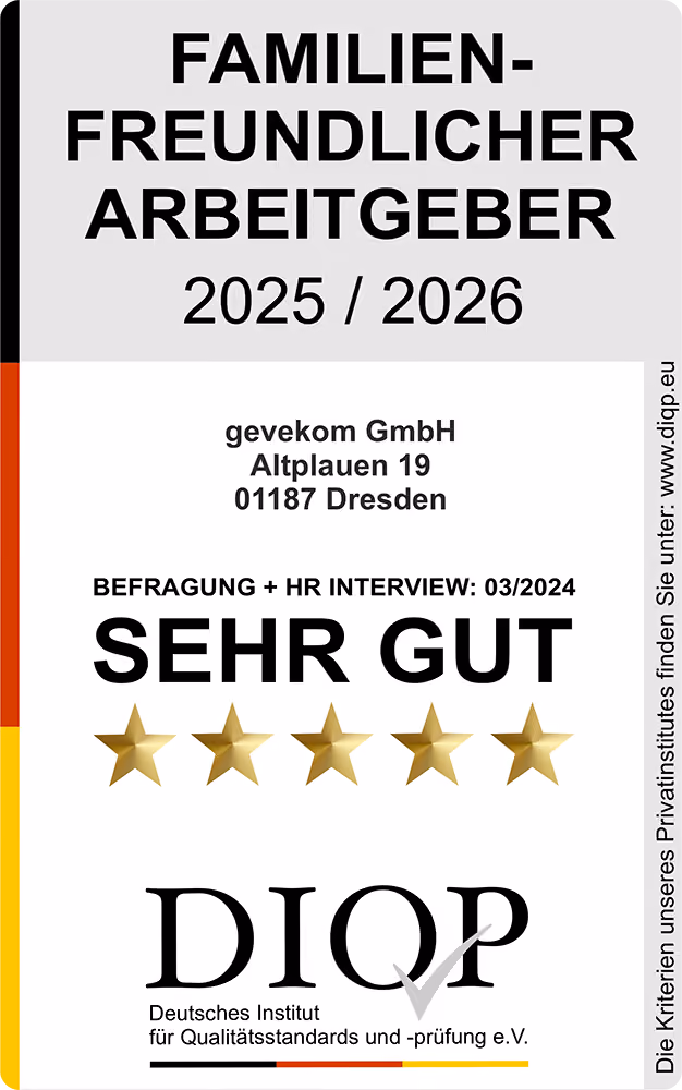 2026 DIQP Award für familienfreundlicher Arbeitgeber
