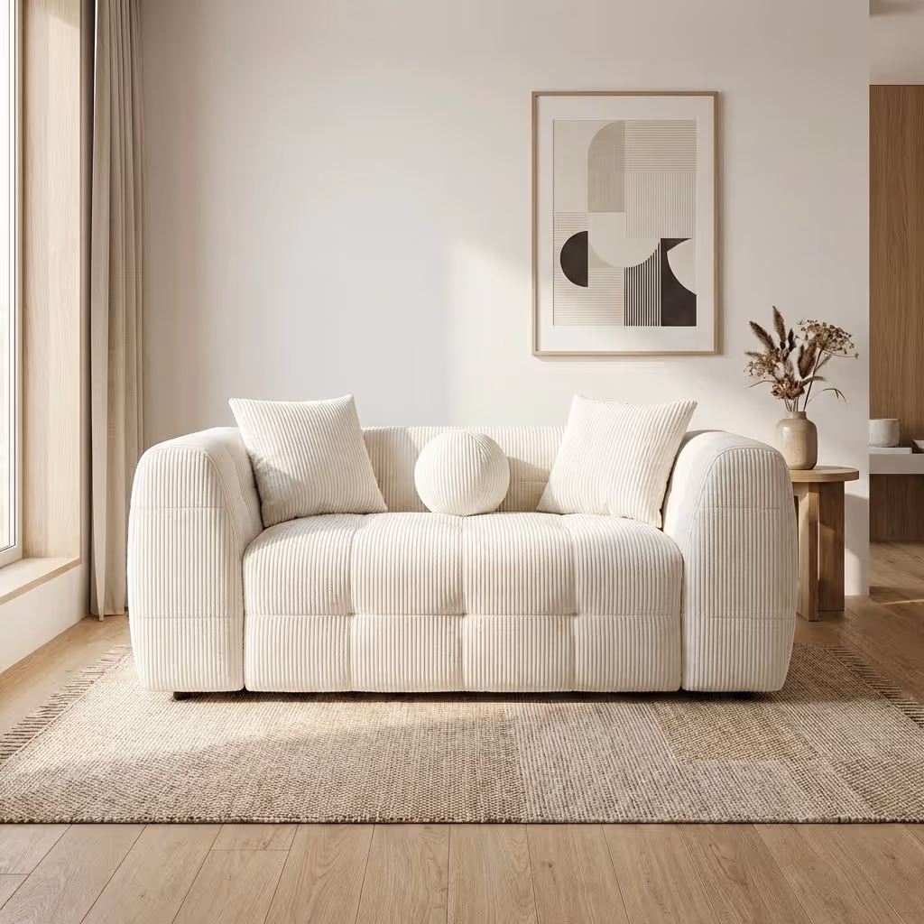 Двуместен диван изработен с дамаска клас Eкстра.