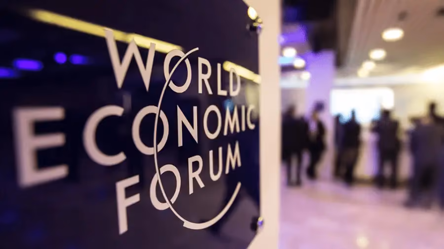 Imagem do World Economic Forum, Fórum de Davos, em 2023.