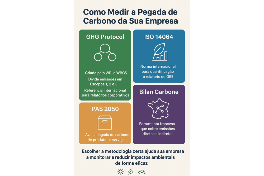 Como medir a pegada de carbono da sua empresa gráfico