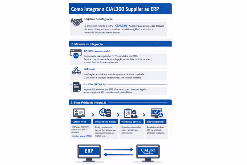 plataforma de gestao de fornecedores infografico