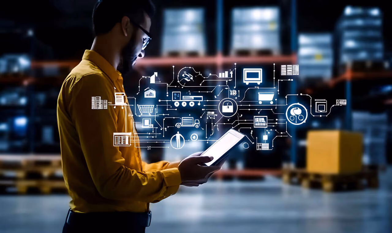 Gestão de fornecedores com tecnologia e rastreamento logístico digital, otimizando compras, estoque e cadeia de abastecimento