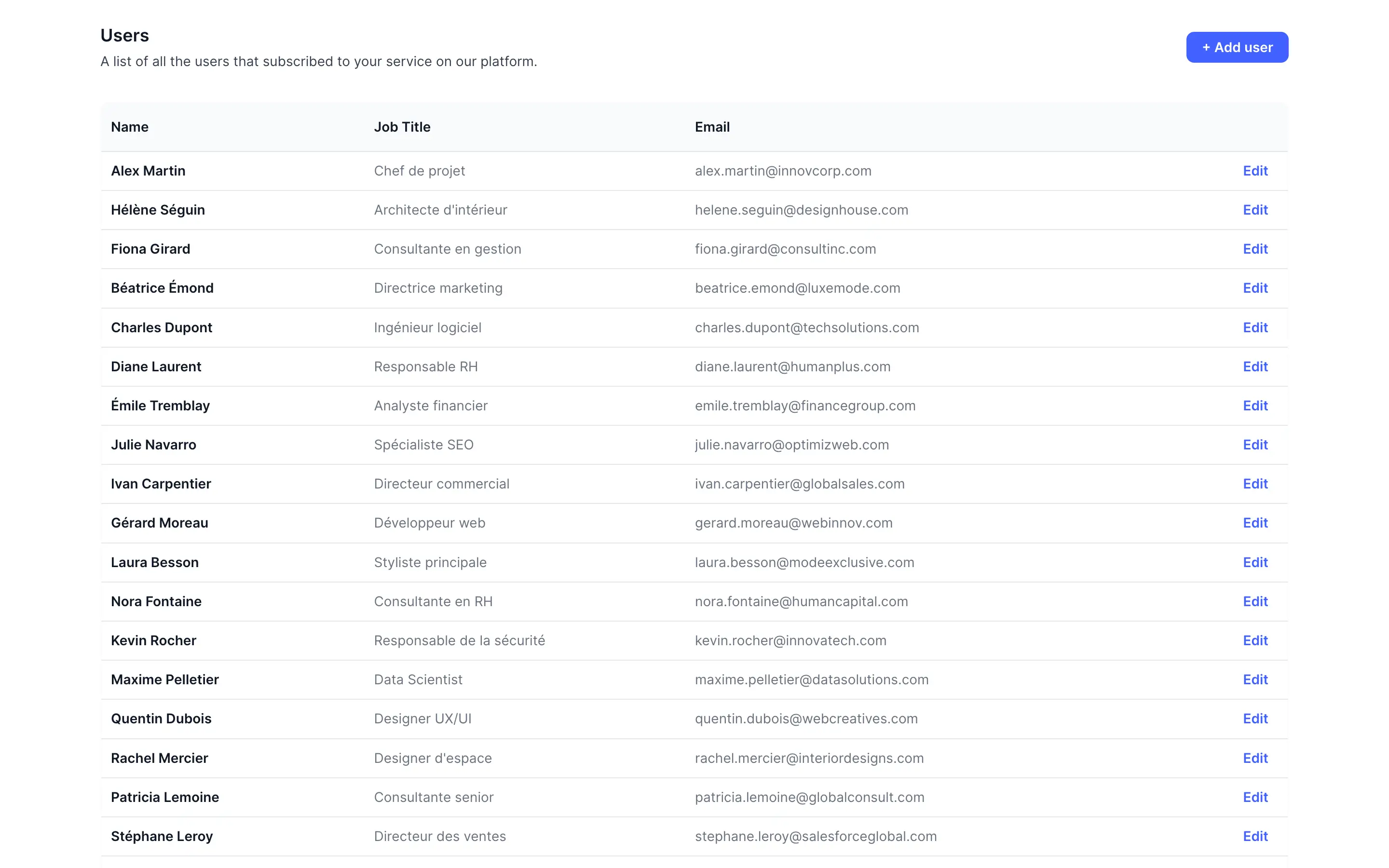 bubble.io table element template