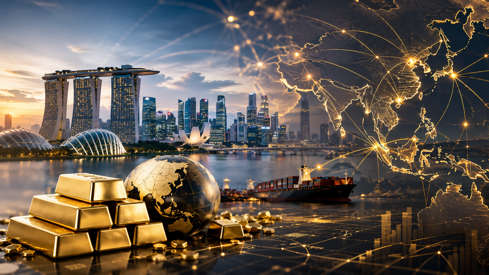 Singapur apuesta por convertirse en hub de comercio de oro en Asia