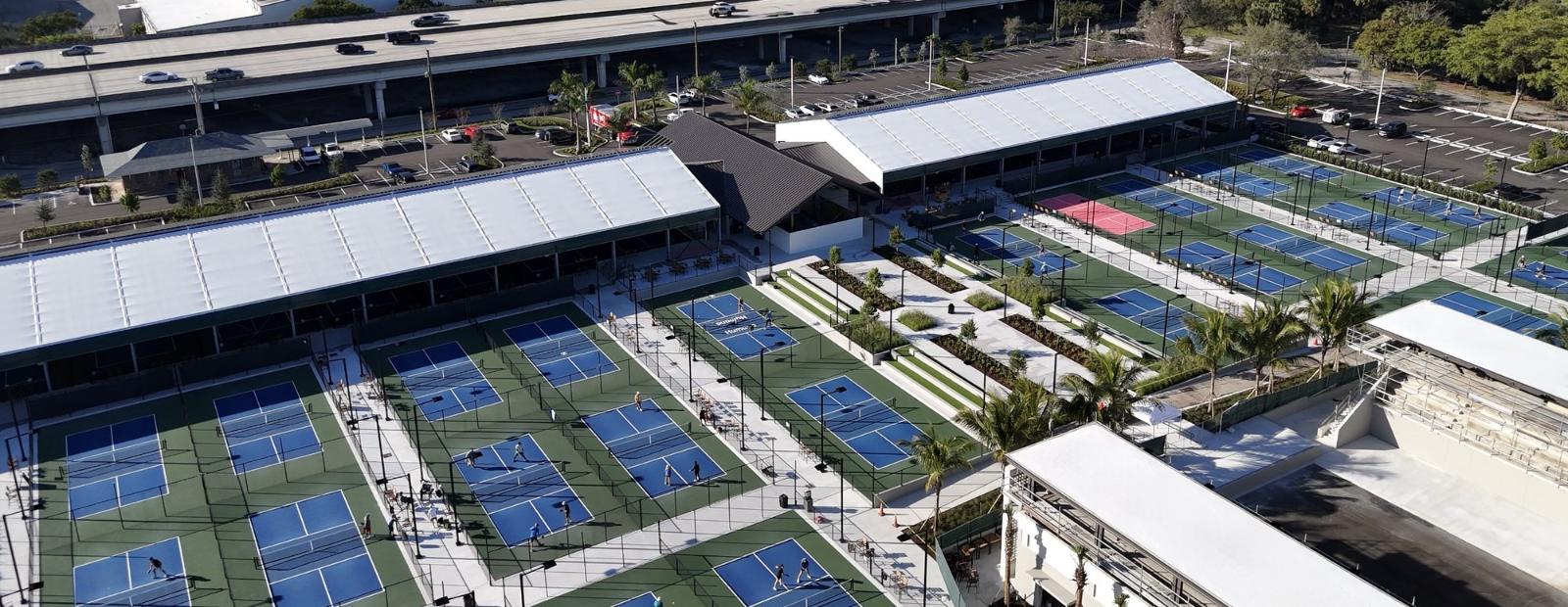 The Fort Pickleball Club seen from above