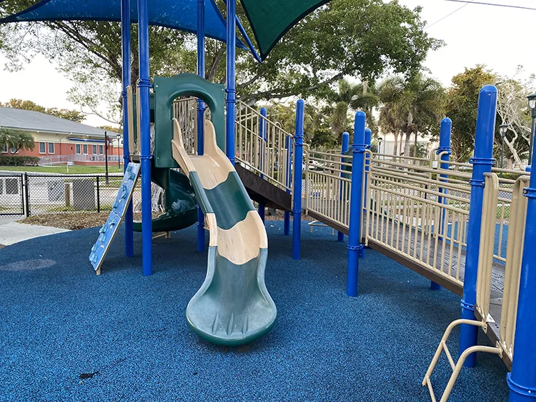 Slide at River Park in Naples Florida