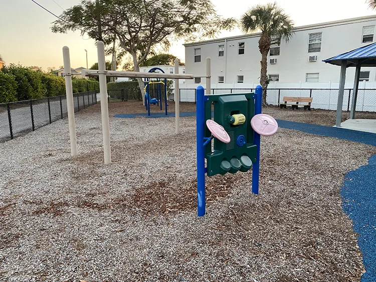 Musical drums in the playgorund