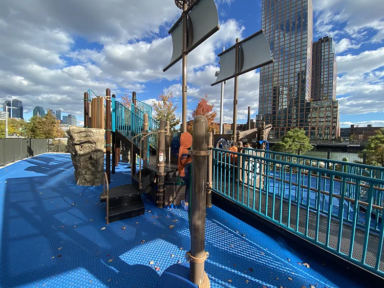 The pirate ship in Malt Drive Park., 