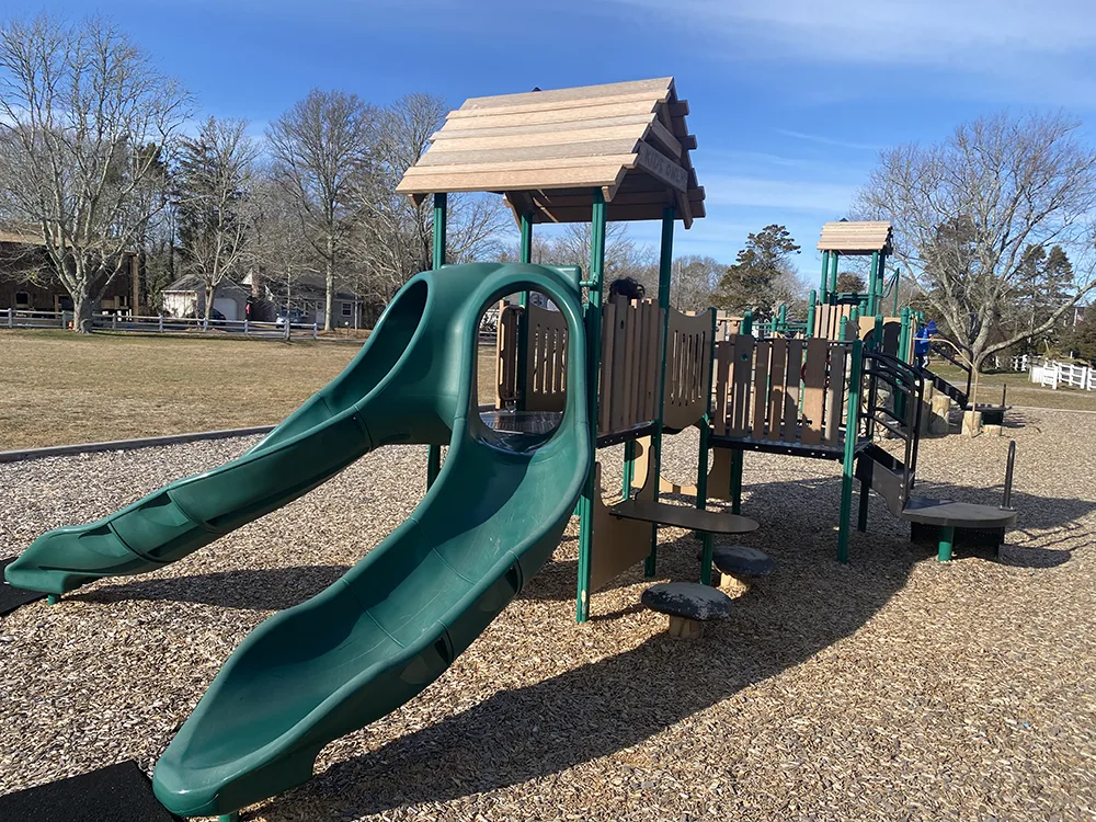 Slides in the Fred Thatcher Playground in Yarmouth Port
