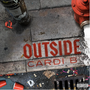 Cardi B, "Outside" single cover art