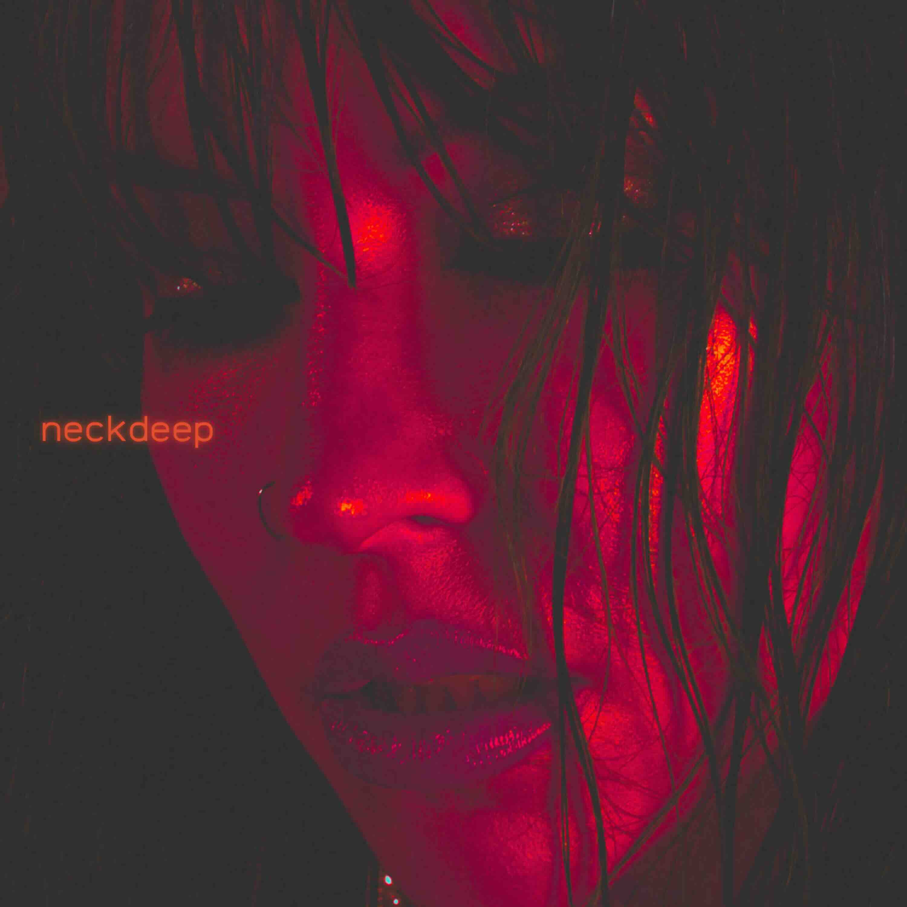 Charlotte Sands, "neckdeep" single cover art