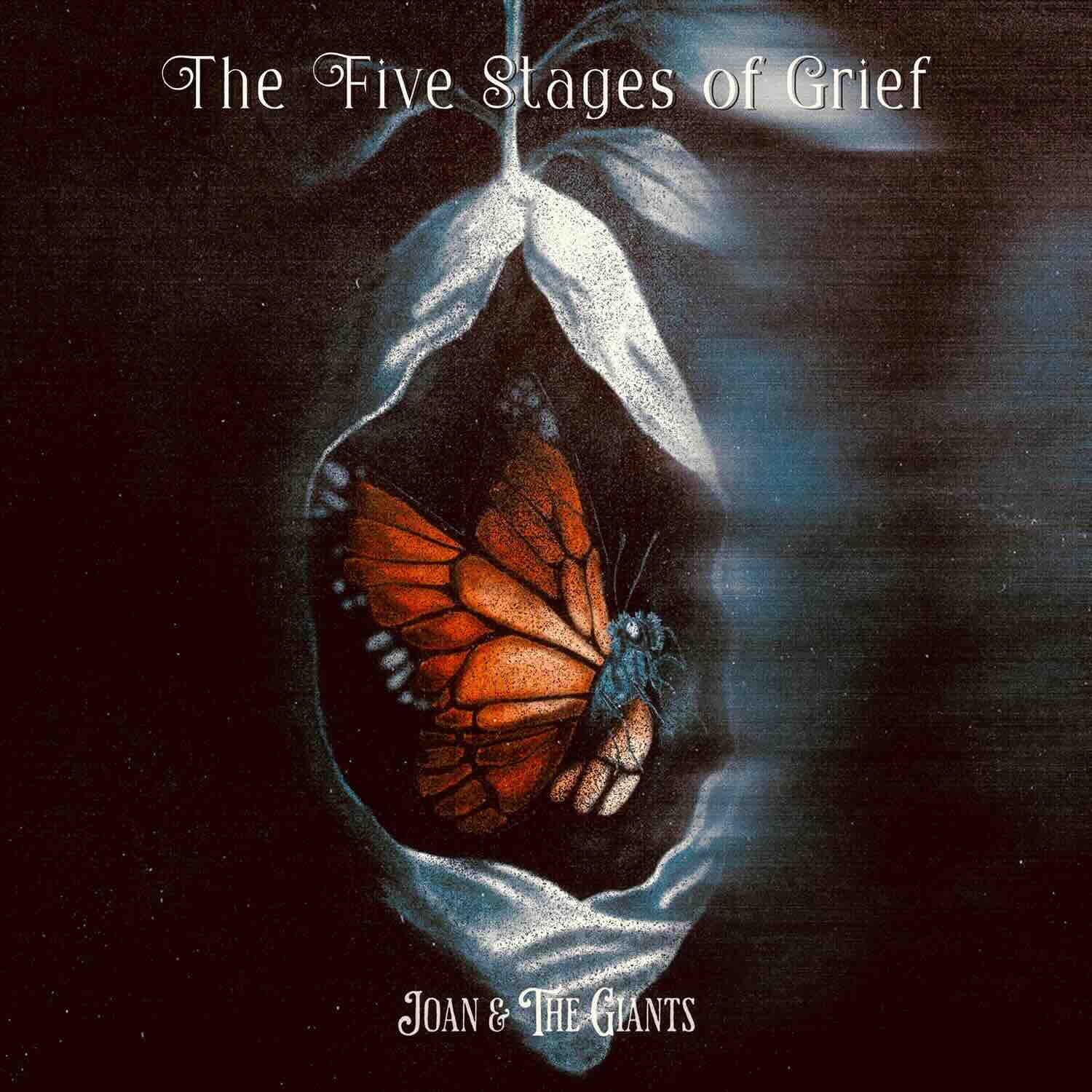 Joan & The Giants, 'The Five Stages of Grief" EP artwork, Art Credit: Emma Pace and Grace Newton-Wordsworth