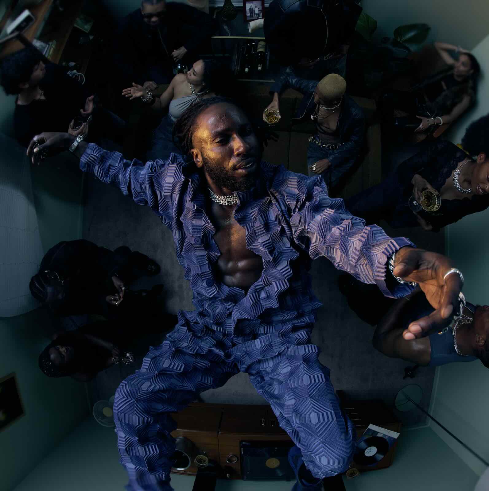 Kojey Radical, "don't look down" album artwork