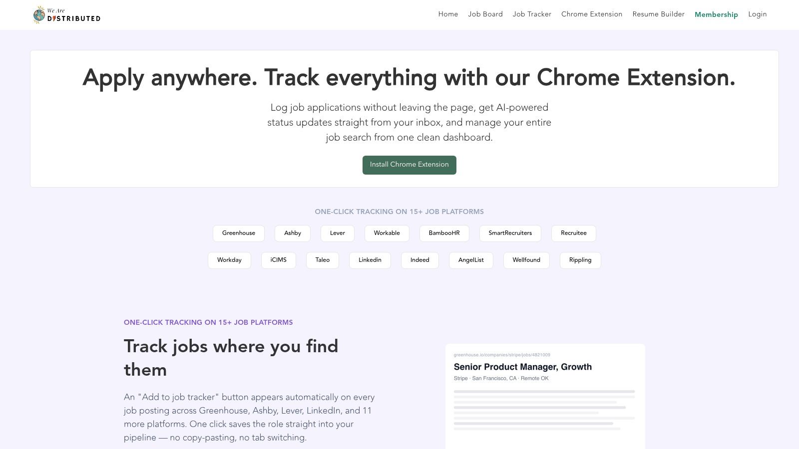 Job Tracker Chrome Extension