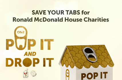 Get ready to spread some holiday cheer with ONE Cares! We need your help to make ONE Cares Holiday Pop It & Drop it magical. Our first-ever Pop Tab Collection Drive for Ronald McDonald House Charities.