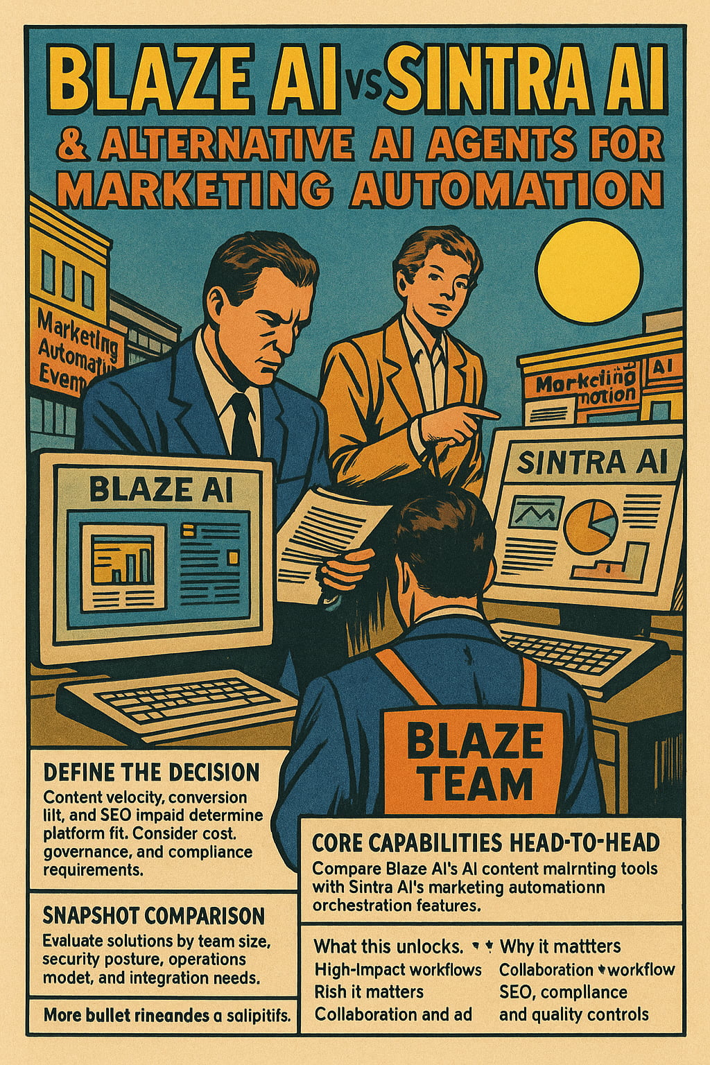 Blaze AI vs Sintra AI & Alternative AI Agents for Marketing Automation