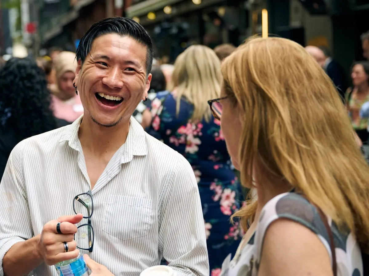 Victoria Law Foundation Annual Report 2024–25 cover featuring event photo and organization logo.