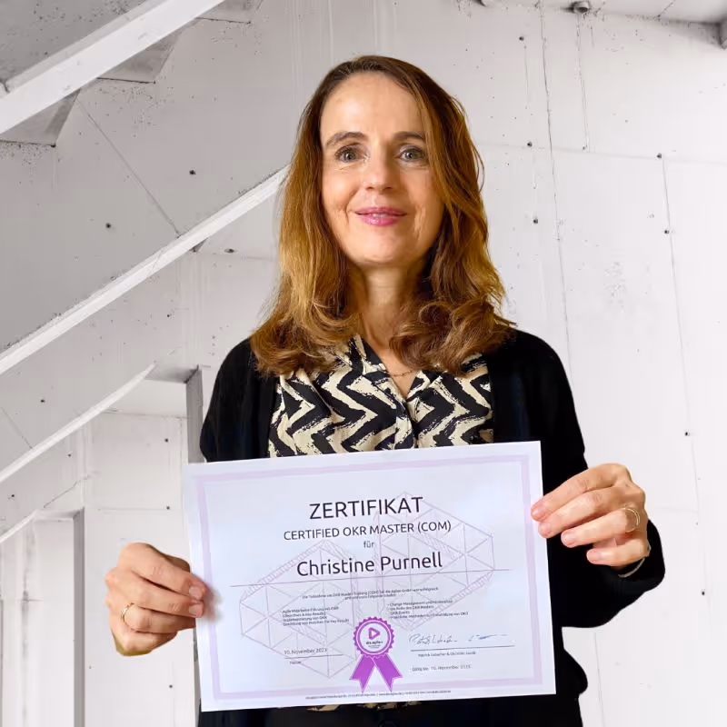 Certified OKR Master (COM): Christine Prunell