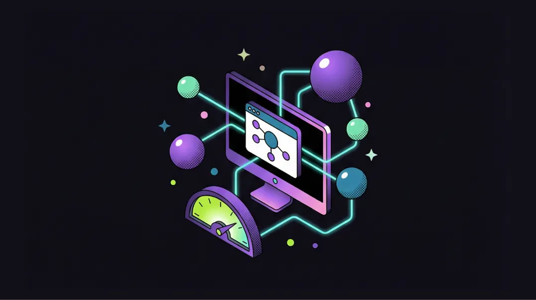 Isometric illustration of enterprise link profile growth showing expanding network of high-authority backlink connections.