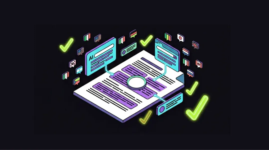 Isometric graphic of an international SEO company content optimised for citations across AI search platforms.