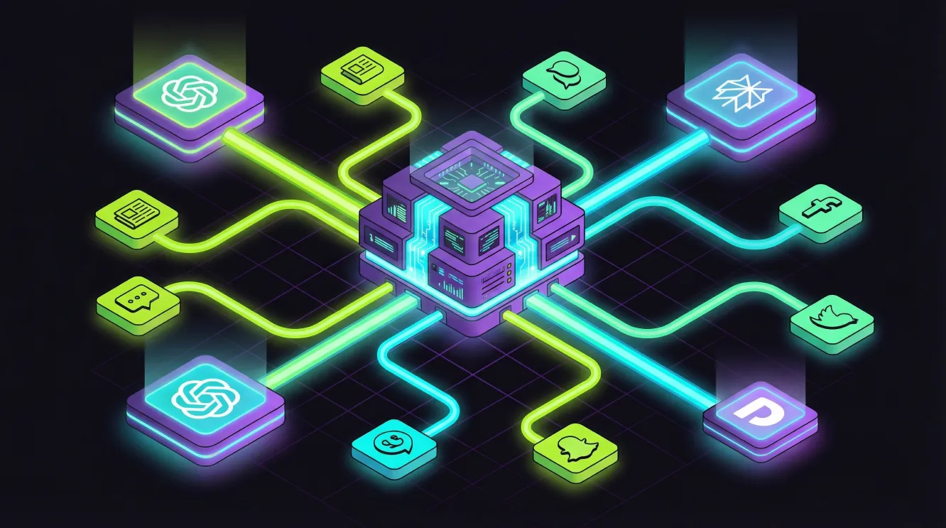 Off page SEO strategy showing backlinks, brand mentions and AI citations connecting to a central website node.