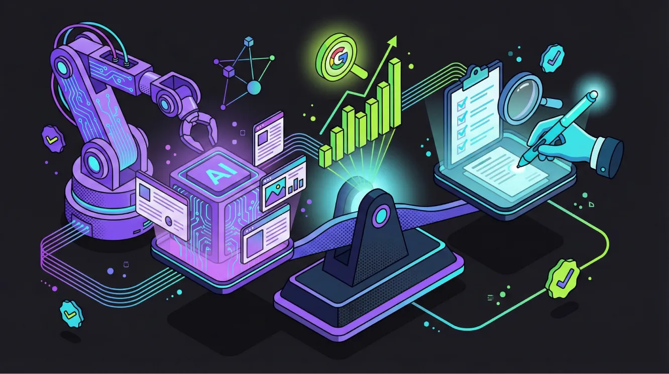 Google does not ban AI-assisted content. The method is not the problem, low-effort output is. Here is what earned one B2B client 598 AI cited pages, plus the production process I use at Rankmax and what separates AI content that ranks from AI content that fails.