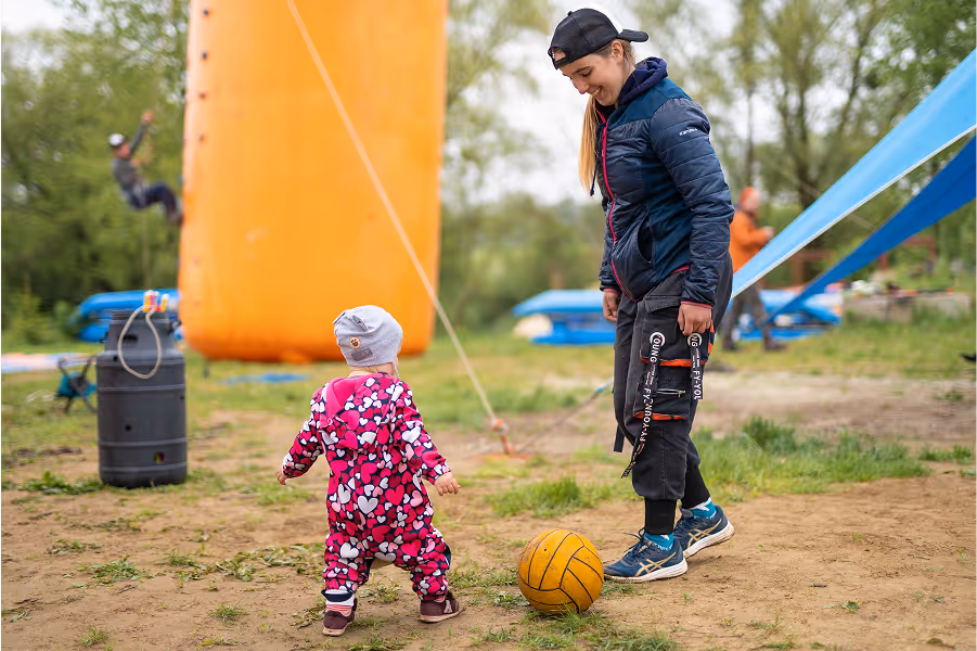 children are playing football