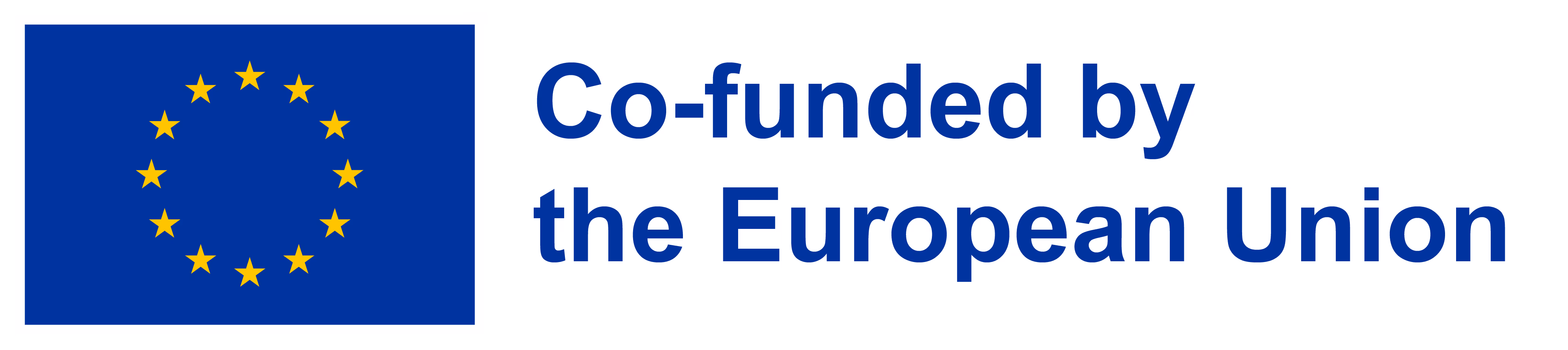 European Union flag with text saying 'Co-funded by the European Union'.