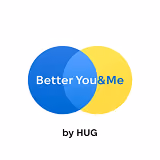 Logo with overlapping blue and yellow circles and text 'Better You&Me'.