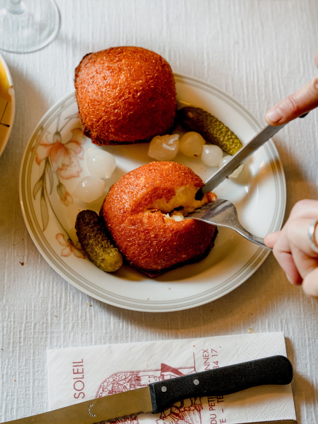 Malakoffs dorés et cœur de fromage fondant