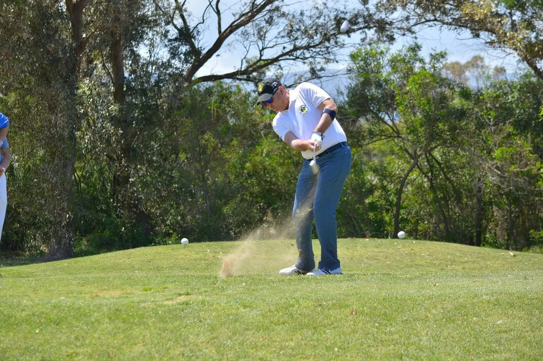 Golfer on the course